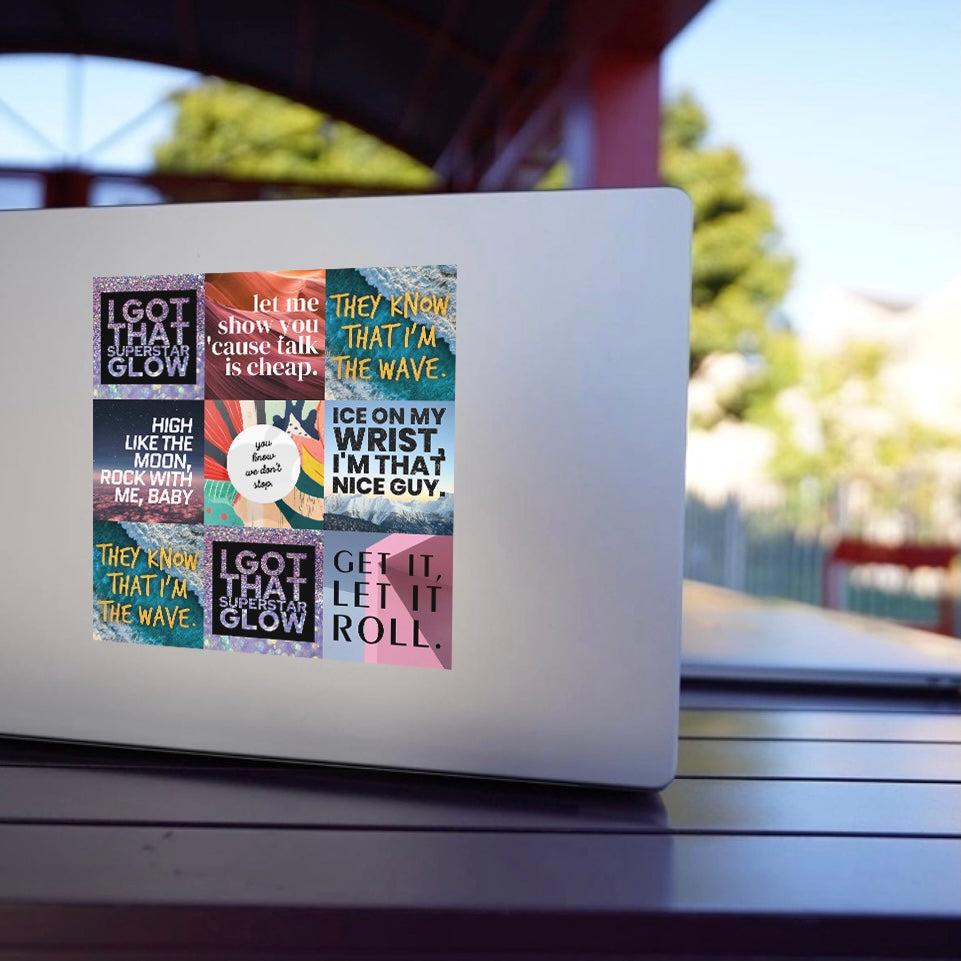BTS Typography Stickers