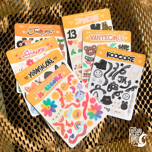 Bangtancore Deco Stickers