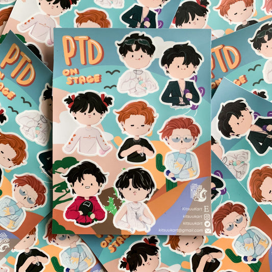 PTD on Stage Sticker Sheet