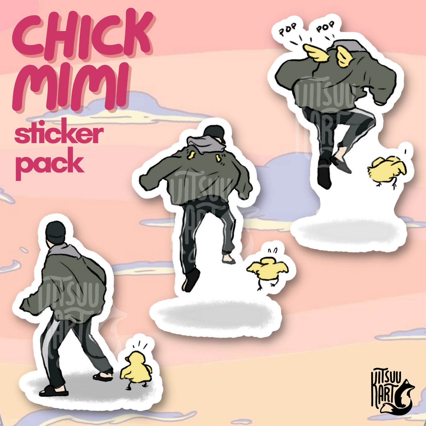Chick Mimi Sticker Pack