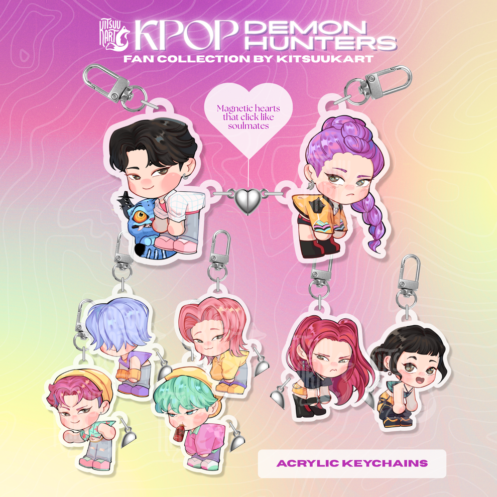 Mini Fan Merch KPOP DEMON HUNTERS FAN MERCH BY KITSUUKART | KDH ART MERCH – kitsuukart