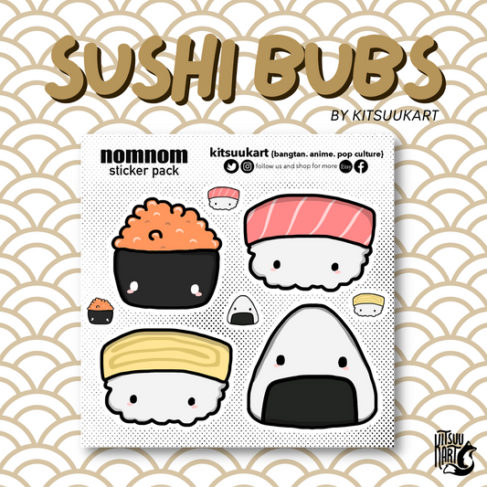 Sushi Bubs Sticker Sheet