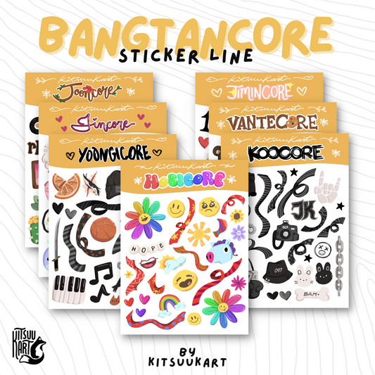 Bangtancore Deco Stickers