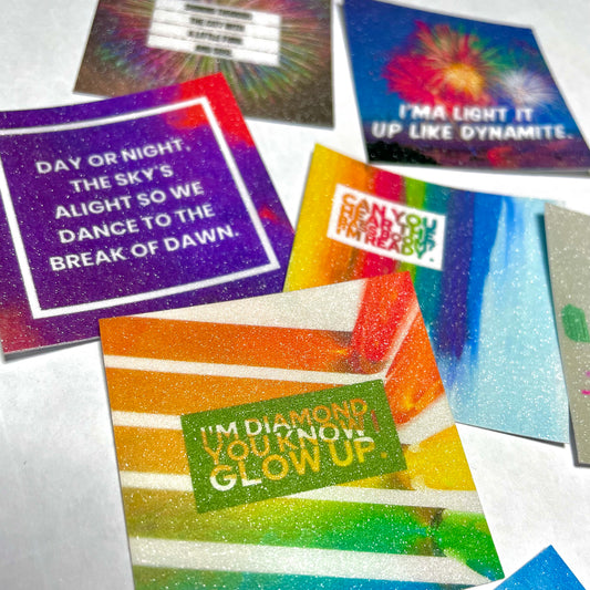 BTS Typography Stickers