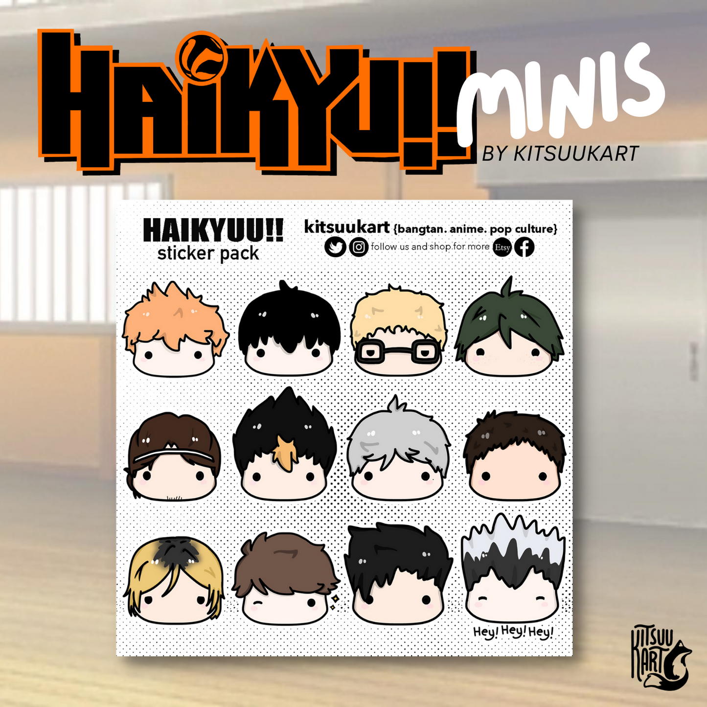 Haikyuu Minis Sticker Sheet